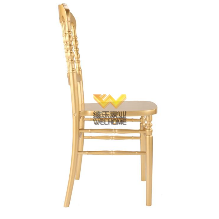 Hotel furniture gold wood napoleon Hotel Chairs for wedding reception 